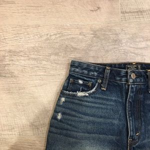 ✰ dark blue annie high rise shorts